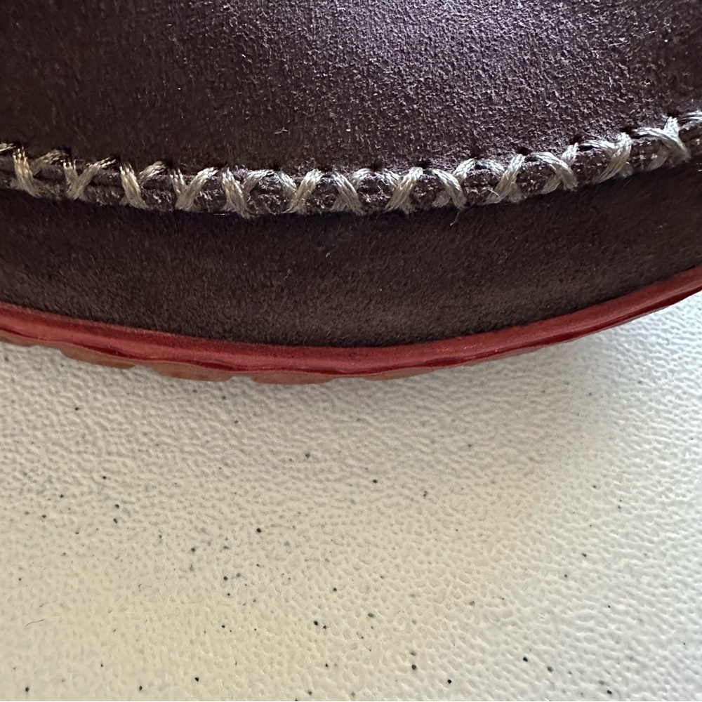 L.L.Bean Mountain SlipperBoots with a brown suede uppersoft fleece lining - Picture 5 of 10